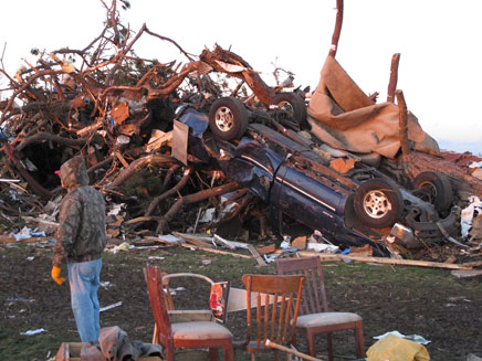 הרס רב (צילום: AP)
