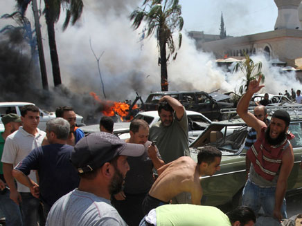 פיצוץ עז בשגרירות, ארכיון (צילום: רויטרס)