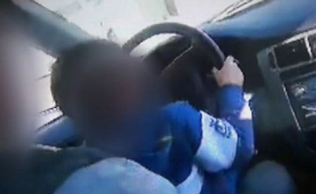 ילד נוהג (צילום: חדשות 2)