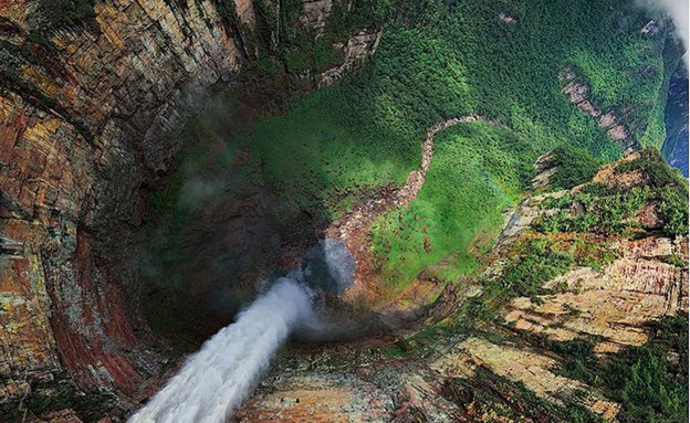 מפל הדרקון, ונצואלה, צילומים פנורמיים (צילום: AirPano)