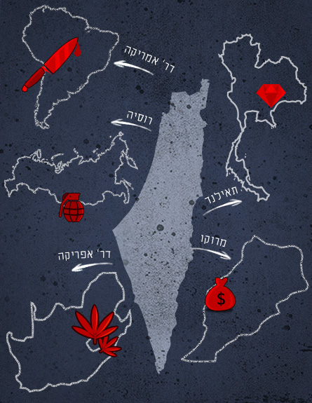 מפת הבריחה של הפושעים מישראל