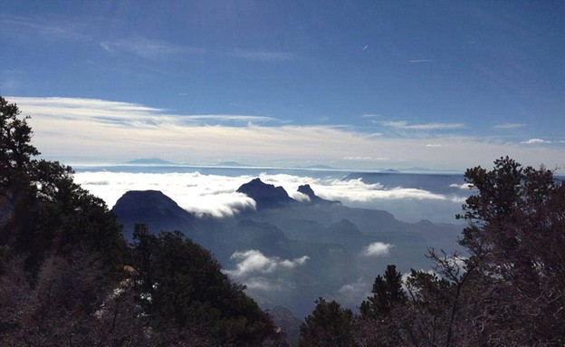 מבט מלמעלה, עננות בגרנד קניון