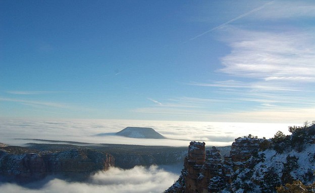 מרחוק, עננות בגרנד קניון