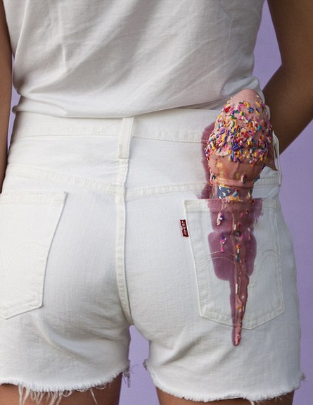 גלידה בכיס המכנס (צילום: אוליסיה לואצ'ר)