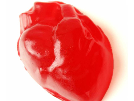 סוכרוית גומי בצורת לב (צילום: huffingtonpost.com, צילום מסך)