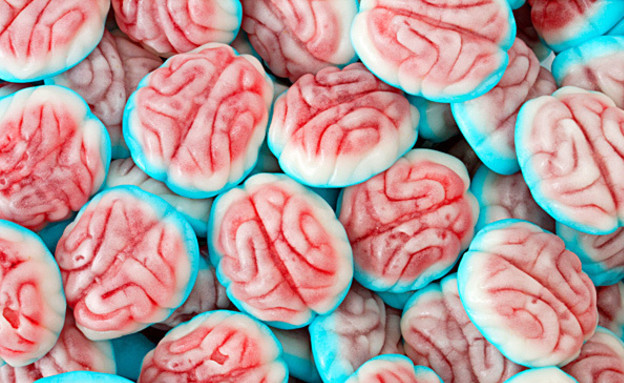 סוכריות גומי בצורת מוח (צילום: huffingtonpost.com, צילום מסך)