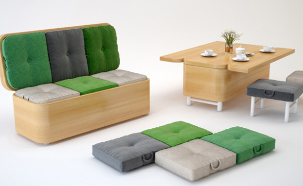 רהיטים מודולרים (צילום: www.behance.net)
