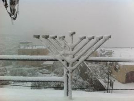 שלג בבית לחם (צילום: איתן אביטל)