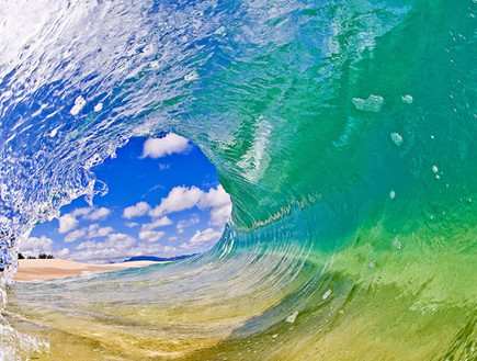 מים בצבעים, תמונות גלים (צילום: Clark Little)