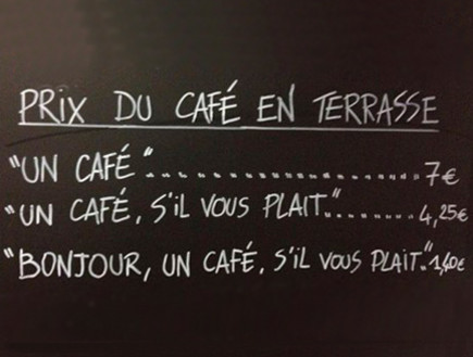 בית קפה בצרפת (צילום: NiceMatin Resistance via Twitter)