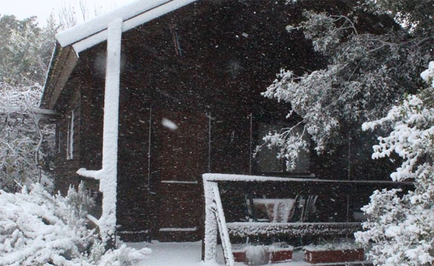שלג במצפה מתת (צילום: ליאת אפריאט)