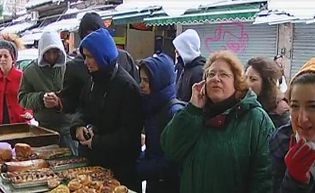 מעטים הגיעו לשוק מחנה יהודה: "בית משוגעים" (צילום: חדשות 2)