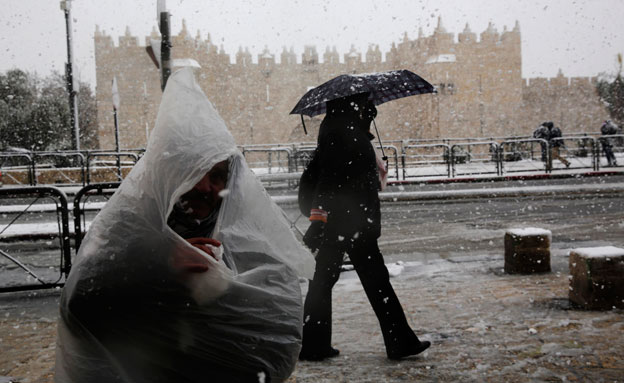 ירושלים שלג (צילום: רויטרס)