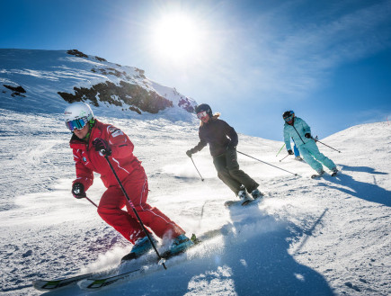 סקי בשוויץ (צילום: Swiss1)