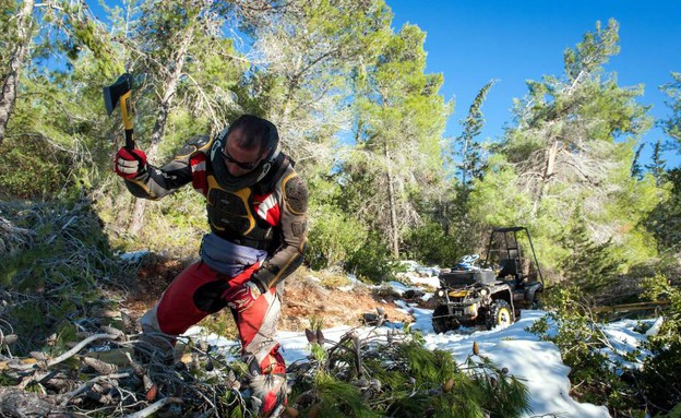 טיול טרקטורונים בשלג בהרי ירושלים