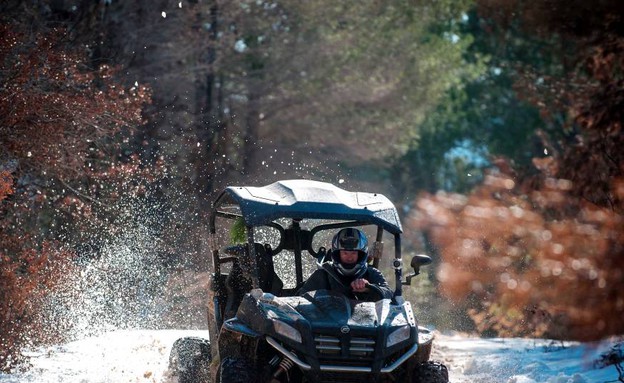 טיול טרקטורונים בשלג בהרי ירושלים