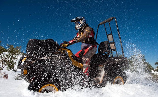 טיול טרקטורונים בשלג בהרי ירושלים