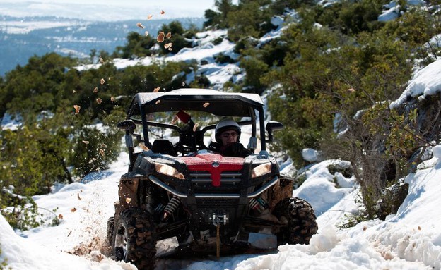 טיול טרקטורונים בשלג בהרי ירושלים