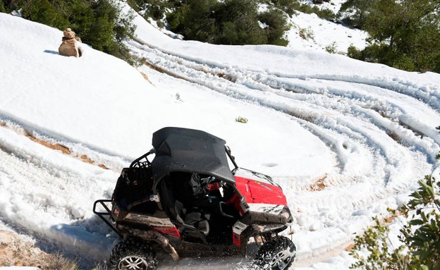 טיול טרקטורונים בשלג בהרי ירושלים