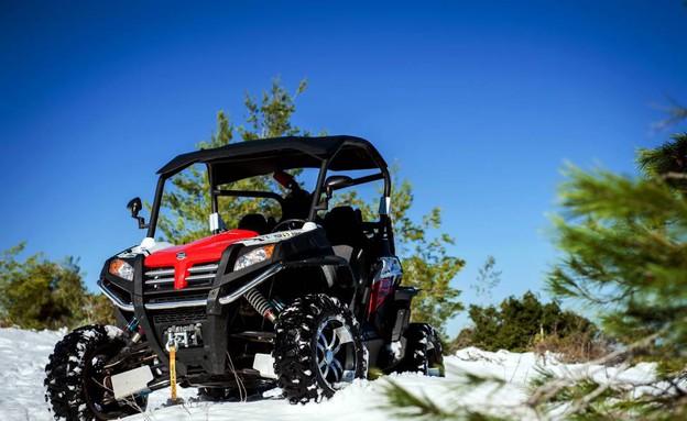 טיול טרקטורונים בשלג בהרי ירושלים