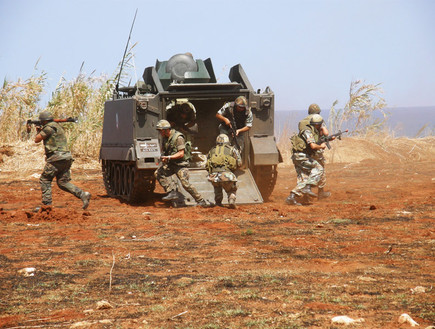 חיילי צבא לבנון באימון (צילום: אתר צבא לבנון)
