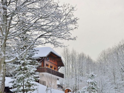 הבקתה מבחוץ, אתר סקי צרפת (צילום: Alastair Sawday)