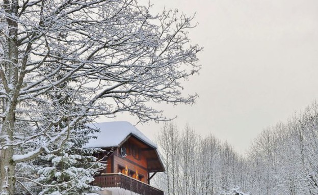 הבקתה מבחוץ, אתר סקי צרפת (צילום: Alastair Sawday)