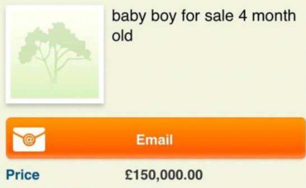 תינוק למכירה