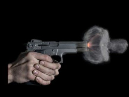 ירי בהילוך איטי (צילום: kuulapaa.com)