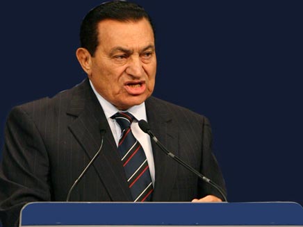 מובארק נשיא מצרים (צילום: חדשות 2)