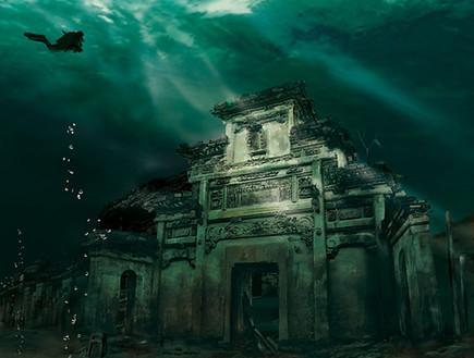 עיר מתחת למים בסין, מקומות נטושים (צילום: china.org.cn)