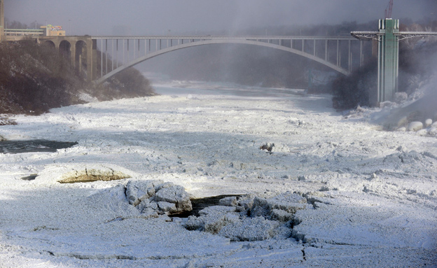 הנהר קפא מלכת (צילום: רויטרס)