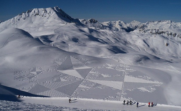 יצירה, ציורים בשלג