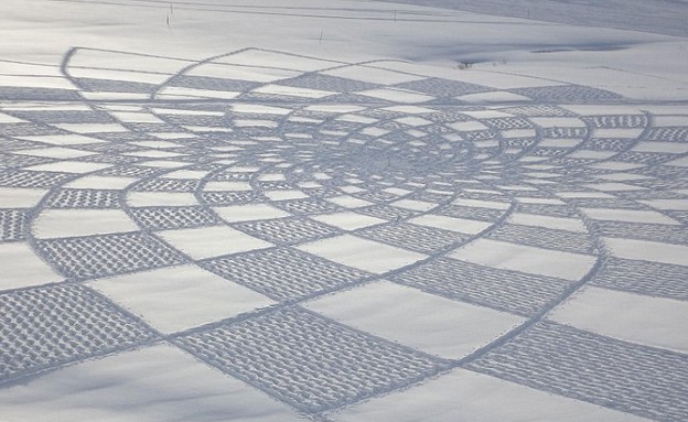 משבצות, ציורים בשלג