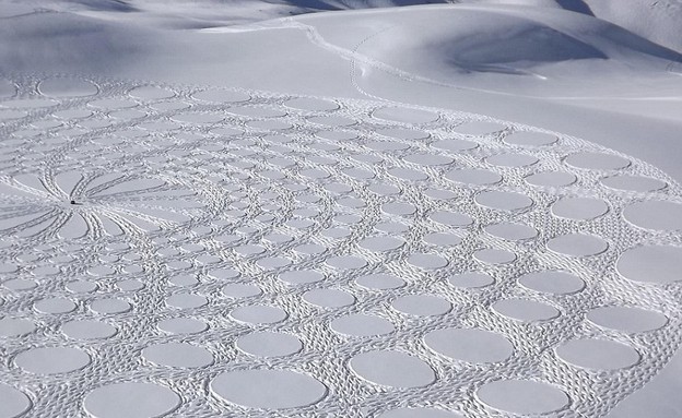 עיגולים, ציורים בשלג