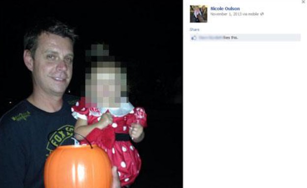 הנרצח: צ'אד אולסן, שלח הודעות לבתו בת השלוש (צילום: Fox 13)