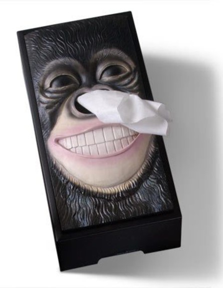 קופסאות טישו, פרצופים קוף (צילום: King_Kong_Tissue_Box)