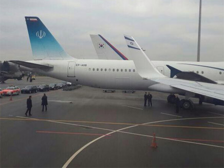 המטוסים של אירן וישראל בז'נבה (צילום: חדשות 2)