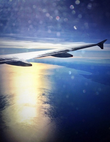 הים התיכון, צילום מהמטוס (צילום: The Flash Pack)
