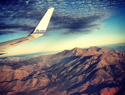 צ'ילה, צילום מהמטוס (צילום:  The Flash Pack)