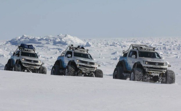 פולקסווגן אמרוק בשלג