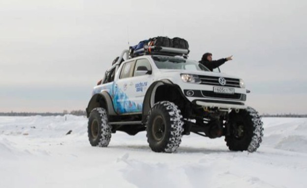 פולקסווגן אמרוק בשלג