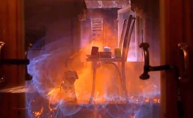 אש בהילוך איטי (צילום: יוטיוב)