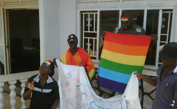 הומופוביה באוגנדה (צילום:  Photo by Flash90, פייסבוק. צילום: שימוש לפי סעיף 27א' לחוק זכויות יוצרים)