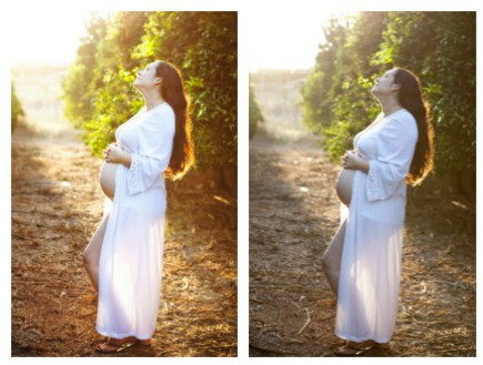 פוטושופ בהריון (צילום: יהודית גמליאל למאמא סטודיו)