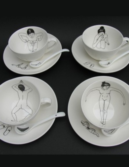 dutchbydesign כוסות קפה, עירום נשים (צילום: dutchbydesign )