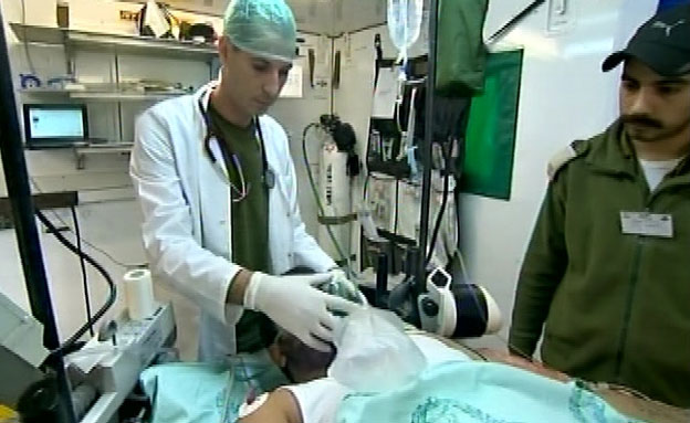בית חולים צבאי למורדים הסורים (צילום: חדשות 2)