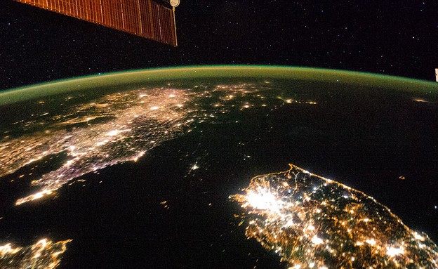 צפון קוריאה בחושך (צילום: נאס"א)