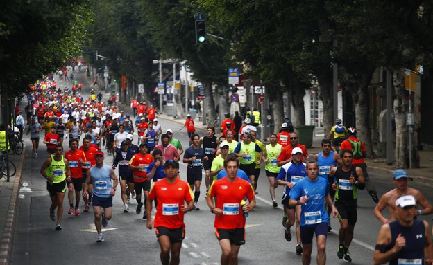 מרתון תל אביב (צילום: תומר אפלבאום, TheMarker)