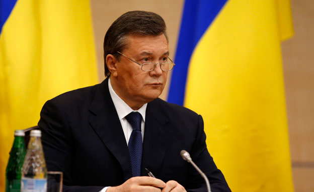 ויקטור ינוקוביץ'. הנשיא האוקראיני המודח (צילום: AP)